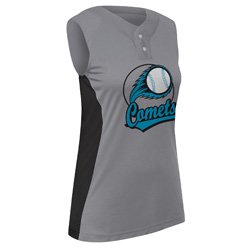 Infinite 2-Button Sleeveless Jersey